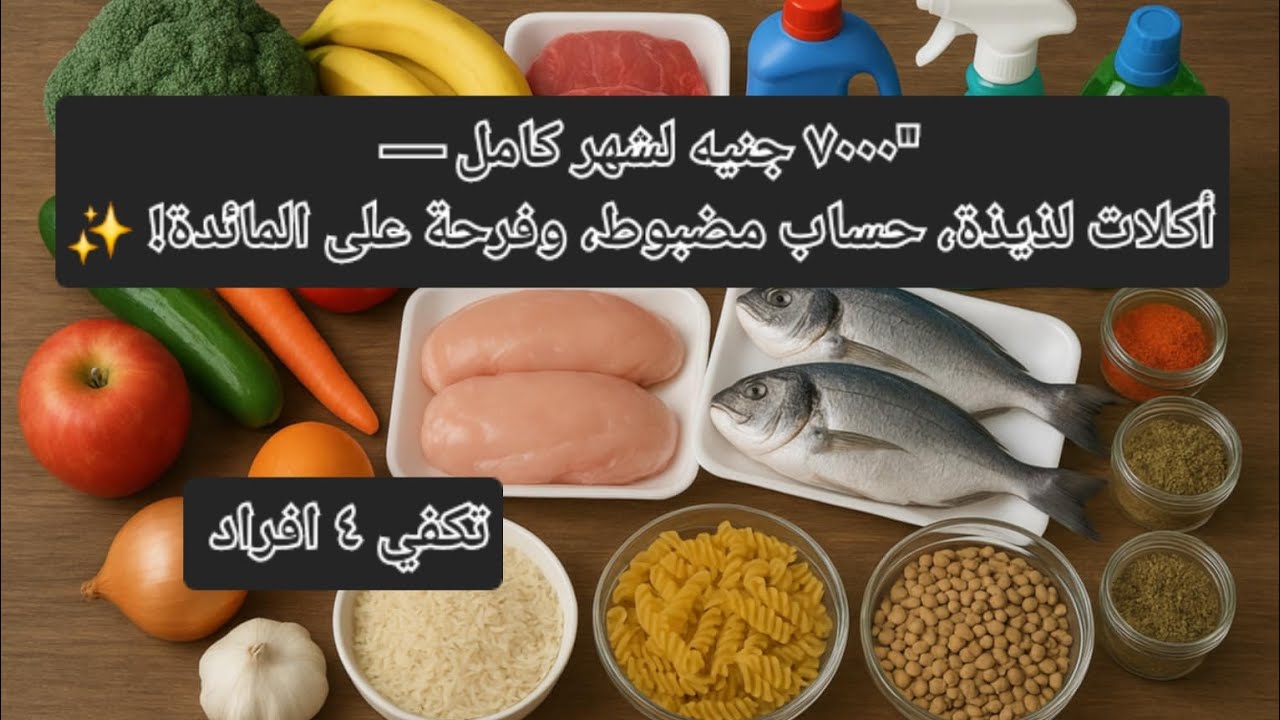 ميزانية ب ٧٠٠٠ جنيه بالتفاصيل كاملة 