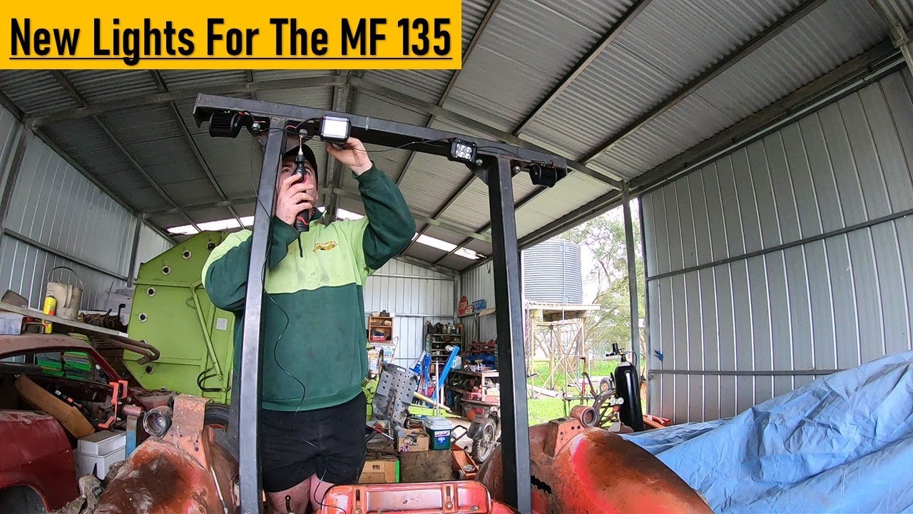 Installing New Lights On The Massey Ferguson 135 From Scratch