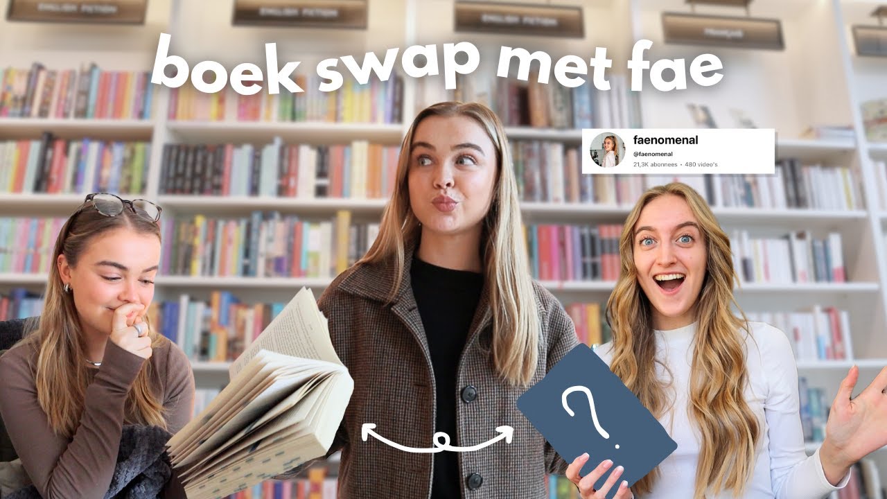 boek swap met  ⁨@faenomenal⁩  💕🔄 (boek shoppen + spoiler vrije leesvlog)