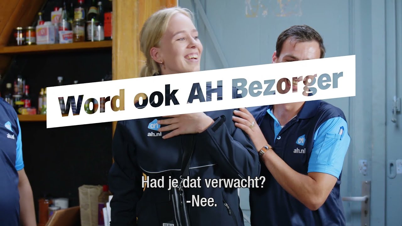 AH - wervingsvideo - word ook AH bezorger - verborgen camera