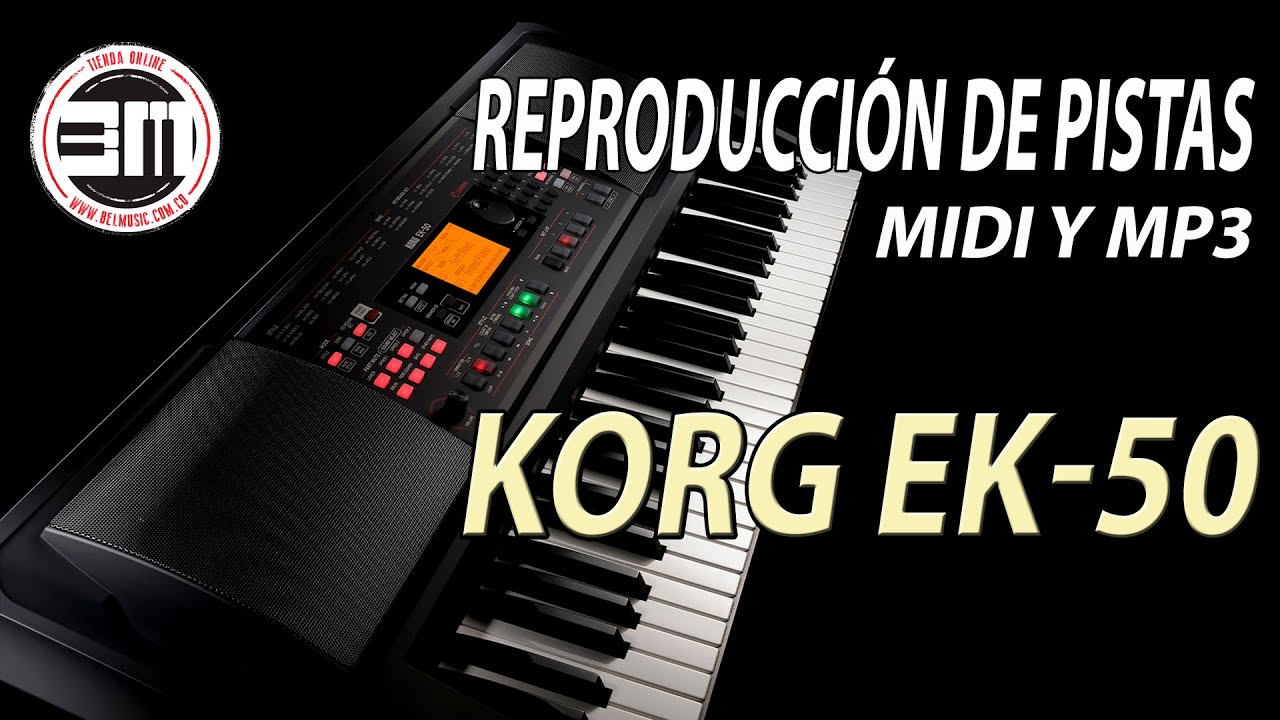 Reproducci&oacute;n de pistas midi y MP3 en Korg EK50 desde dispositivo USB