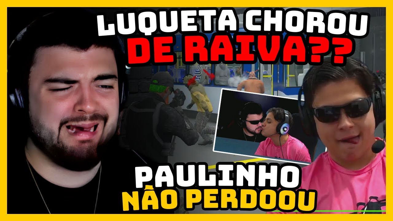 LUQUETA CHOROU DE RAIVA POR CAUSA DO PAULINHO COM MOSQUITINHO!!!!