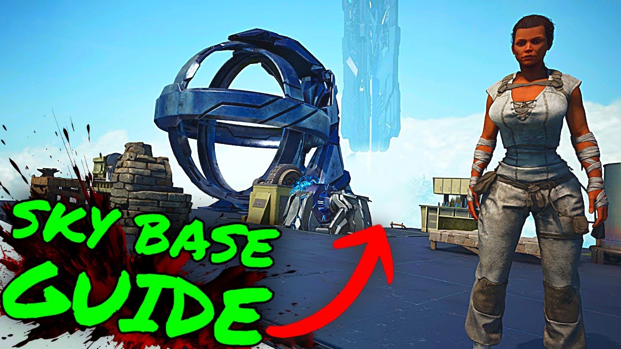SKY BASE GUIDE in Ark Survival Ascended!!! How to Build on the World Border on Official!!!