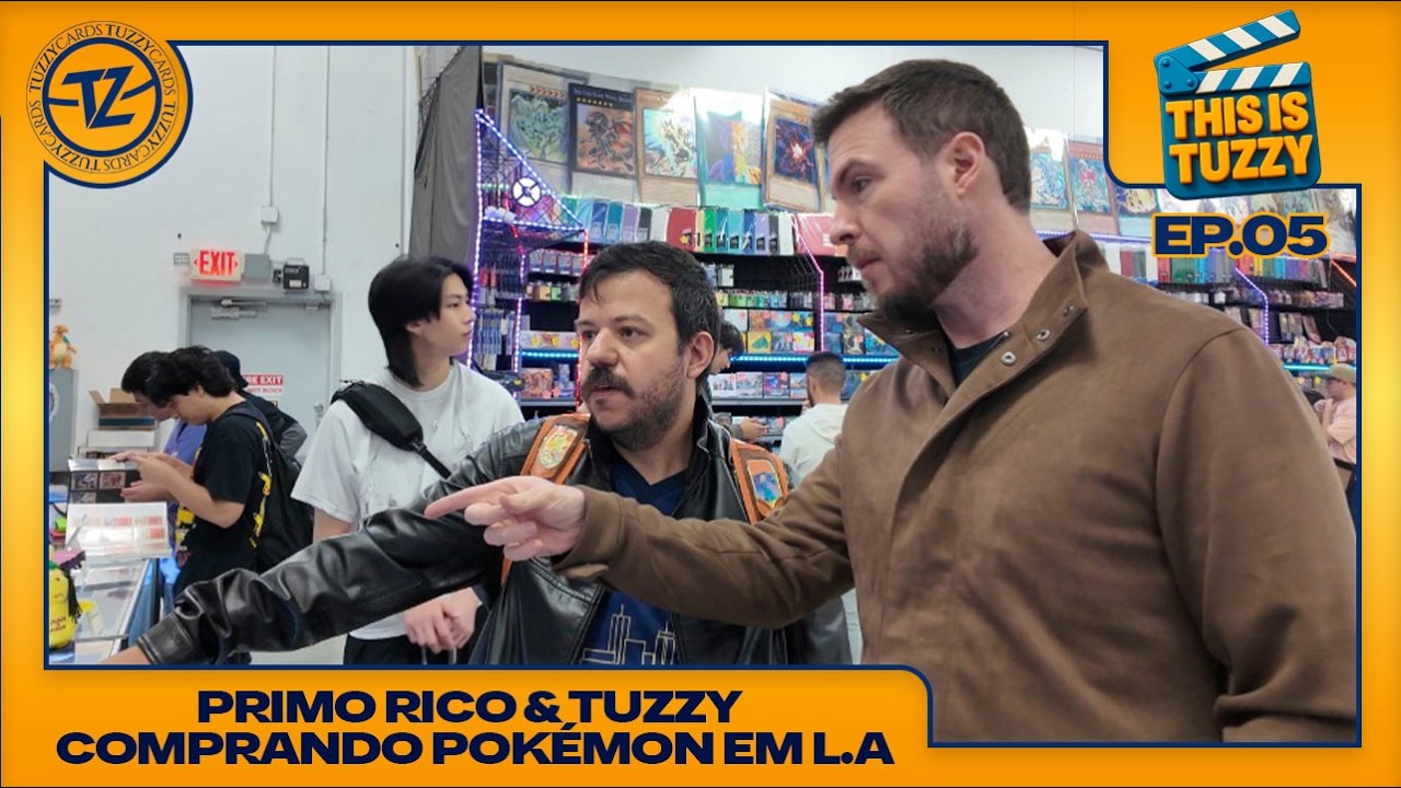 LEVAMOS O PRIMO RICO PARA COMPRAR CARTAS POKÉMON EM LOS ANGELES