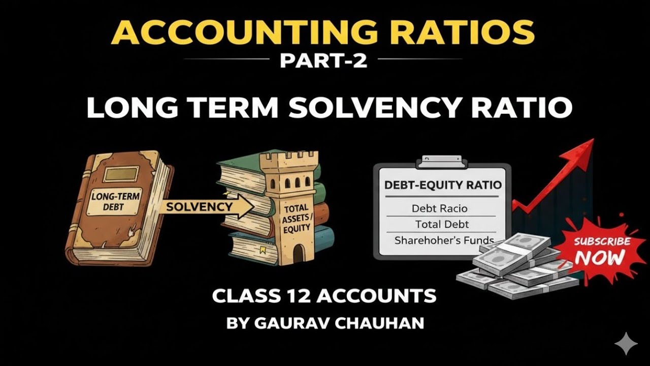 Accounting Ratios Part 2 | Debt Equity Ratio | Long Term Solvency Ratio | Class 12 Accounts