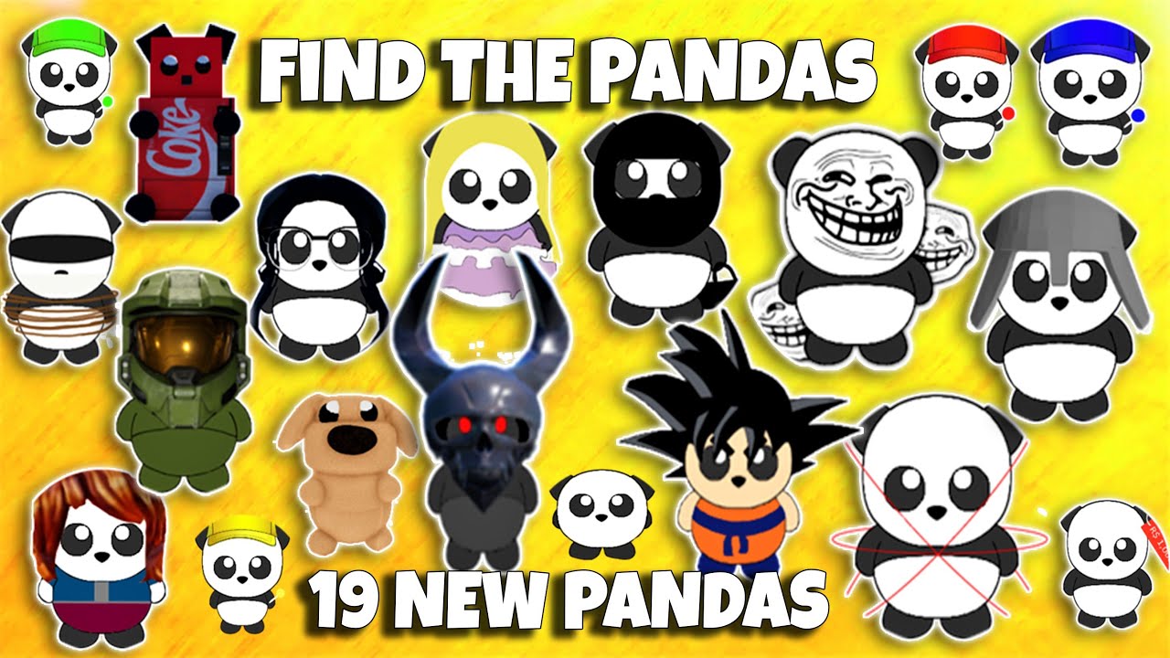 ROBLOX - Find the Pandas - 🐼 19 New PANDAS 🐼