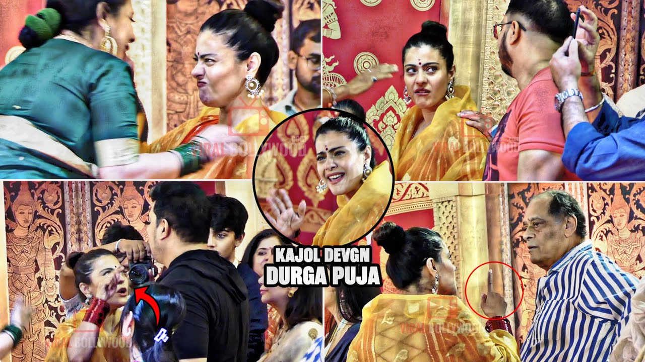 UNCUT - Watch This Side of Kajol Devgn at Biggest Durga Puja 2023 | How She Treat Others 😂😂