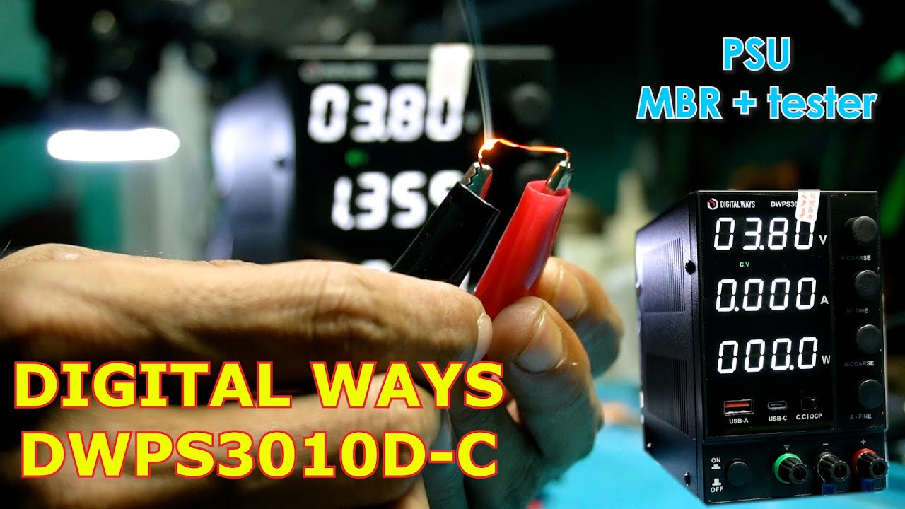 power supply adjusttable digital, unboxing PSU digital ways DWPS3010D-C uji MBR