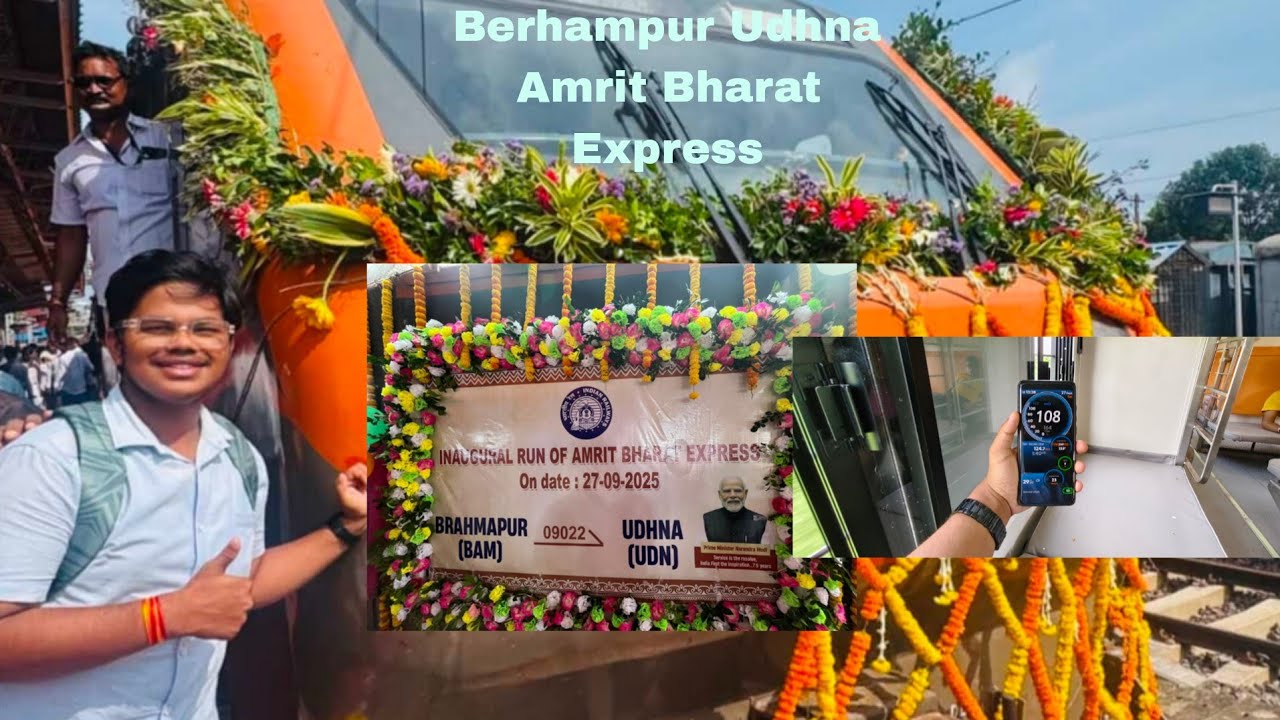 Odisha s first Amrit Bharat Express (Berhampur to Udhna) Gujarat Inaguration Journey 