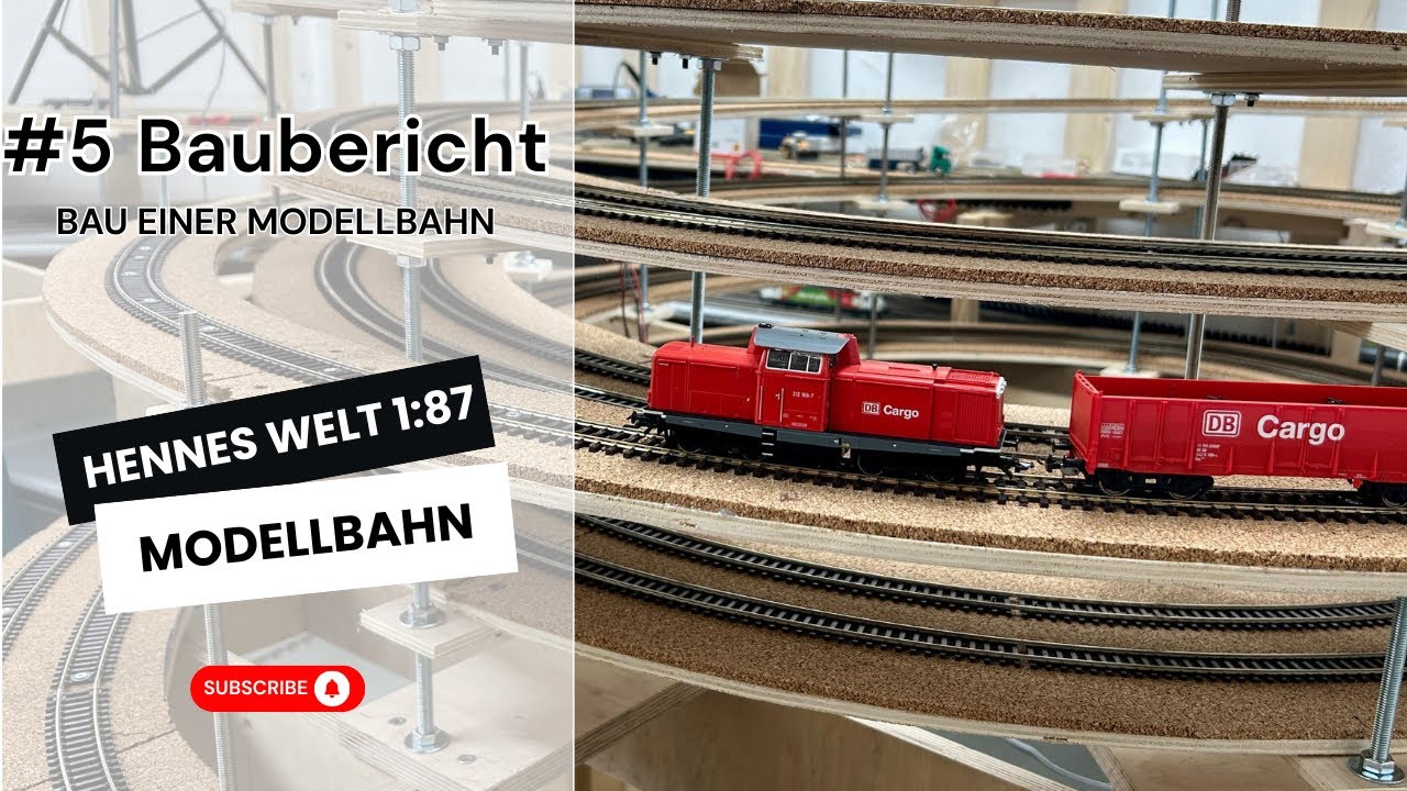 Baubericht - Bau einer Modellbahn - Der erste Gleiswendel