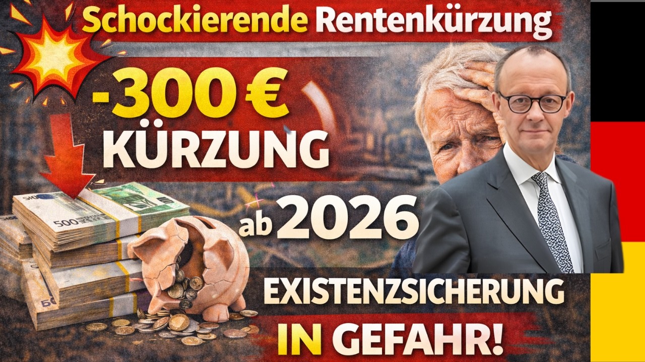 💥 300 &euro; weniger Rente ab 2026? Droht jetzt die gro&szlig;e K&uuml;rzungswelle!