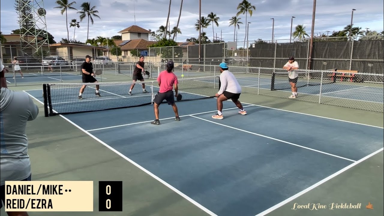 PPA Masters week! Good match to watch | Doubles Pickleball, Daniel/Mike vs Reid/Ezra | O’ahu, HI 