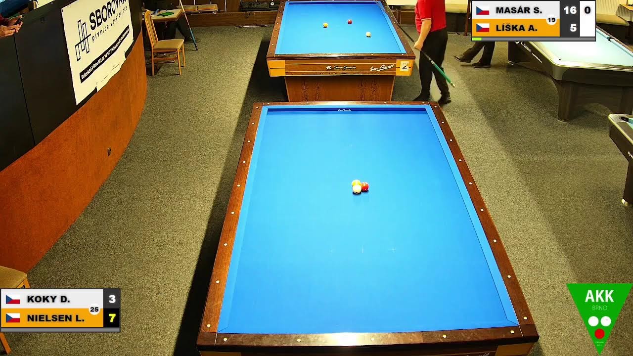 Czech Tournament | 3-cushion | Grand prix 3C | PQ | Lars Nielsen v Dušan Koky