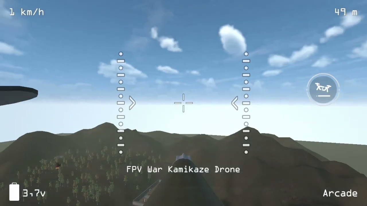 FPV war Kamikaze drone gameplay