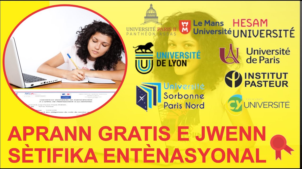 Vin gade kòman ou ka aprann yon kou gratis anliy  epi jwenn sètifika entenasyonal.