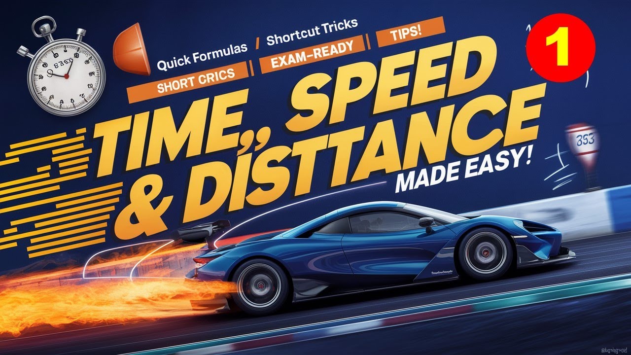 Time Speed & Distance (Part1) Proportionality concept in TSD II Important question of TSD #aptitude