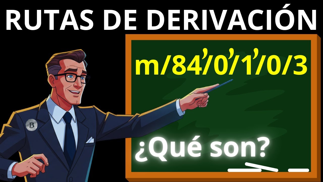 ¿Qué son las RUTAS de DERIVACIÓN en Bitcoin? | Explicado con Sparrow Wallet
