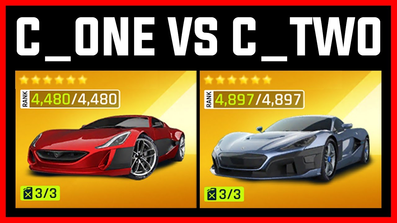 Asphalt 9 Rimac Concept One VS Rimac C_Two