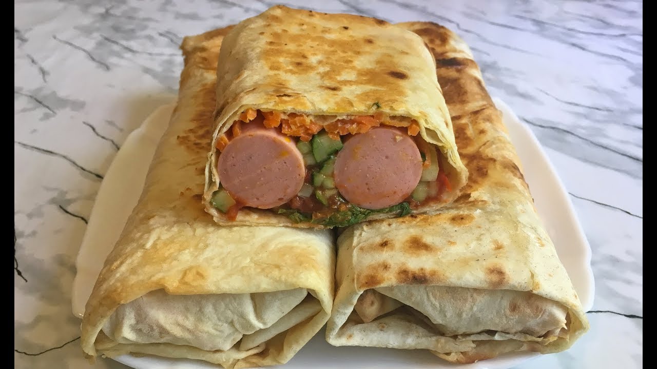 Хот Дог в Лаваше Это Невероятная Вкуснятина Которая Очень Быстро Готовится!!! / Hot Dog