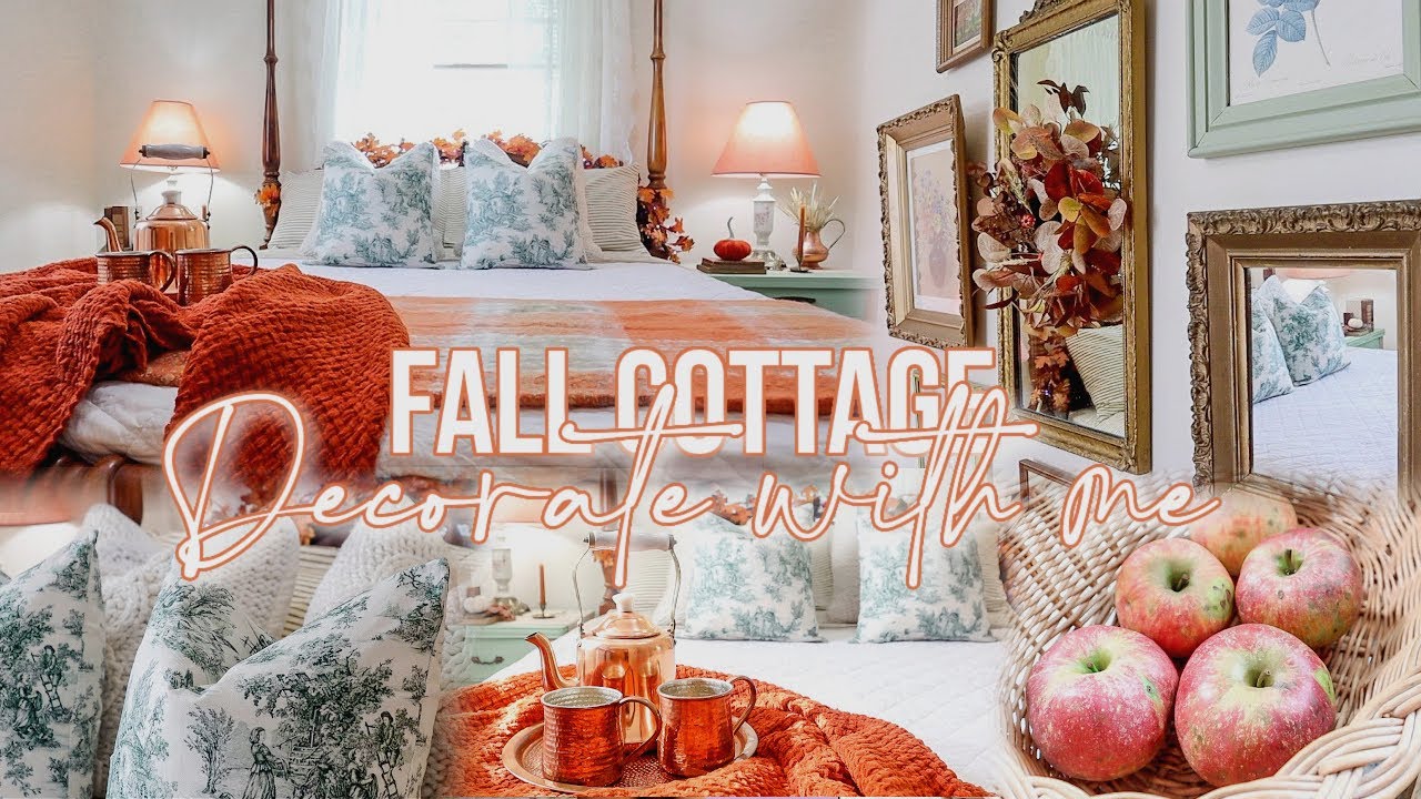 УКРАШАЕМ ДОМИК ОСЕНЬЮ 2023 СО МНОЙ 🍂🍁🍂 Как создать уютную спальню в коттедже к осени 🫶🏻