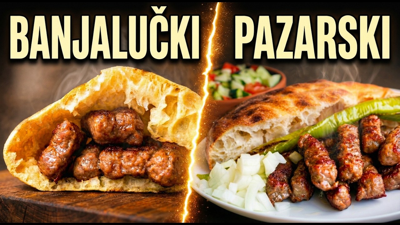 BANJALUČKI vs. PAZARSKI ĆEVAPI: Koji su zapravo bolji? 🥩🔥