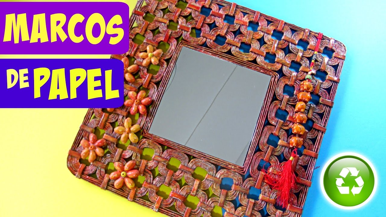 #DIY: Marco hecho con papel. How to make paper frame.