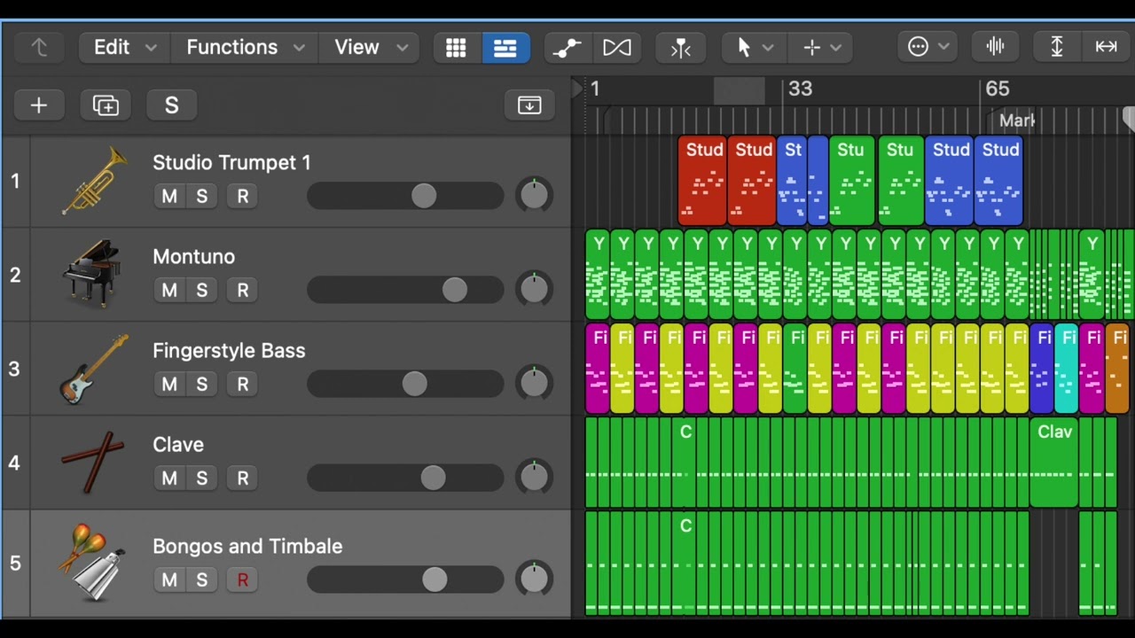 IB DP Music Experimenting Creating - 'Let it be' Salsa minor arrangement (Logic Pro X)