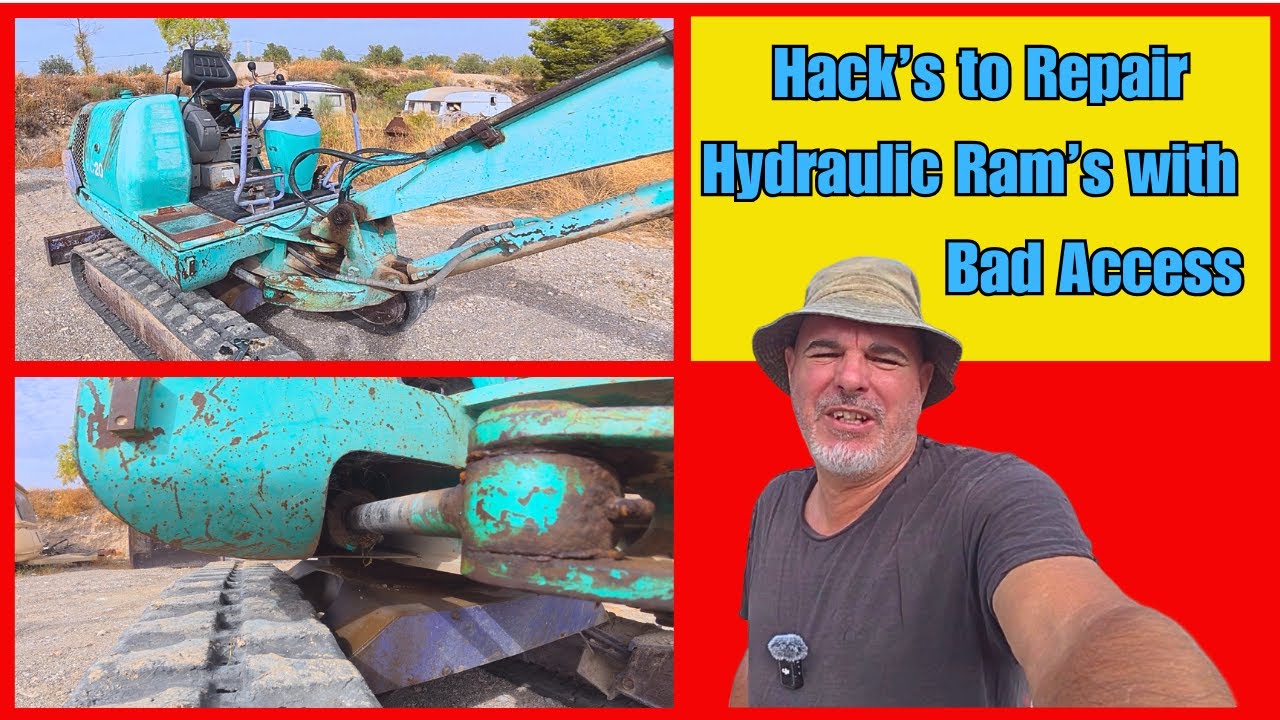 Mini Digger Repair: Tackling a Hard-to-Reach Hydraulic Ram