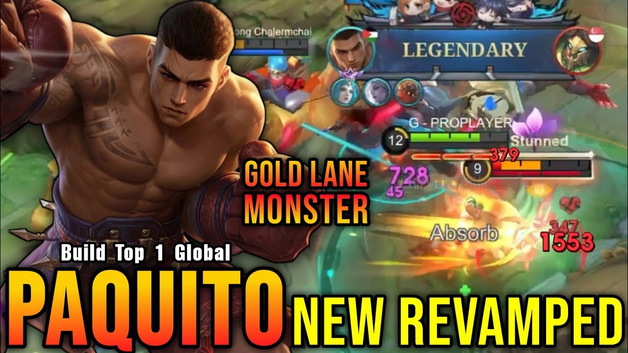 25 Kills!! Paquito Revamp Gold Lane Monster!! - Build Top 1 Global Paquito ~ MLBB