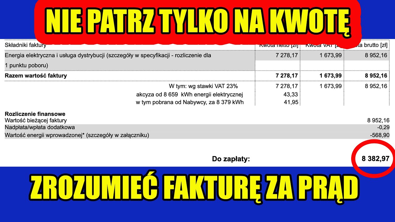 Nowe faktury za prąd – Jak je odczytać? Praktyczne wyjaśnienie!