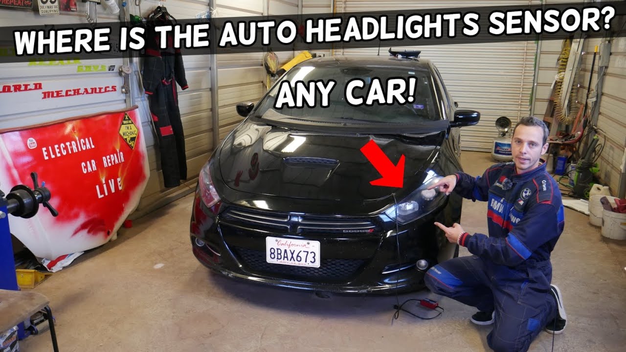 WHERE IS THE AUTOMATIC HEADLIGHTS SENSOR LOCATED. AUTOMATIC HEADLIGHTS NOT WORKING