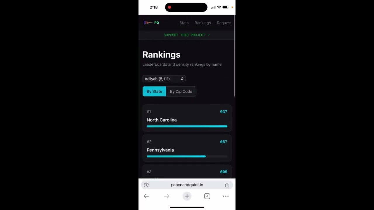 PEACE AND QUIET APP PREVIEW
