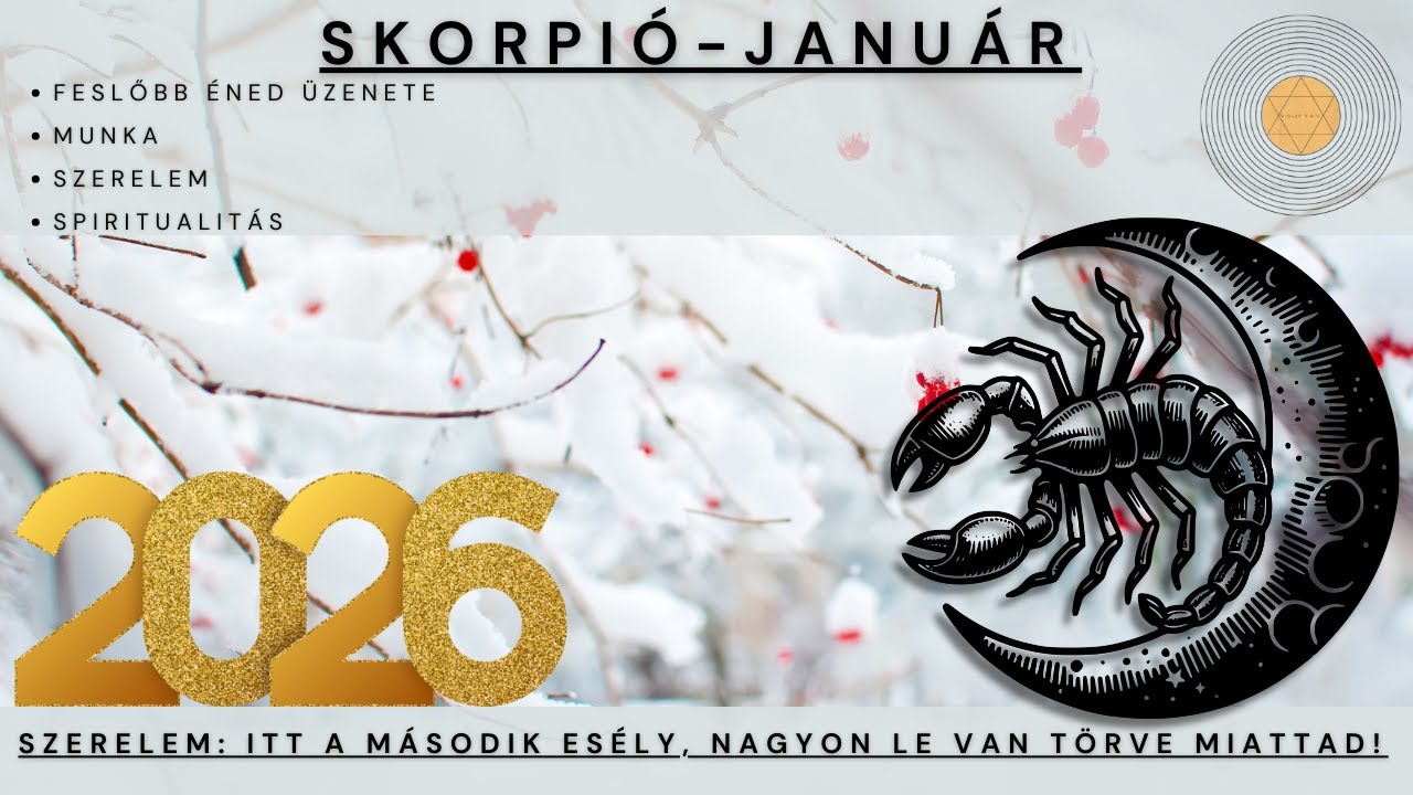 Skorpió  - Január - Szerelem: Itt a második esély, nagyon le van törve miattad! - Tarot előrejelzés