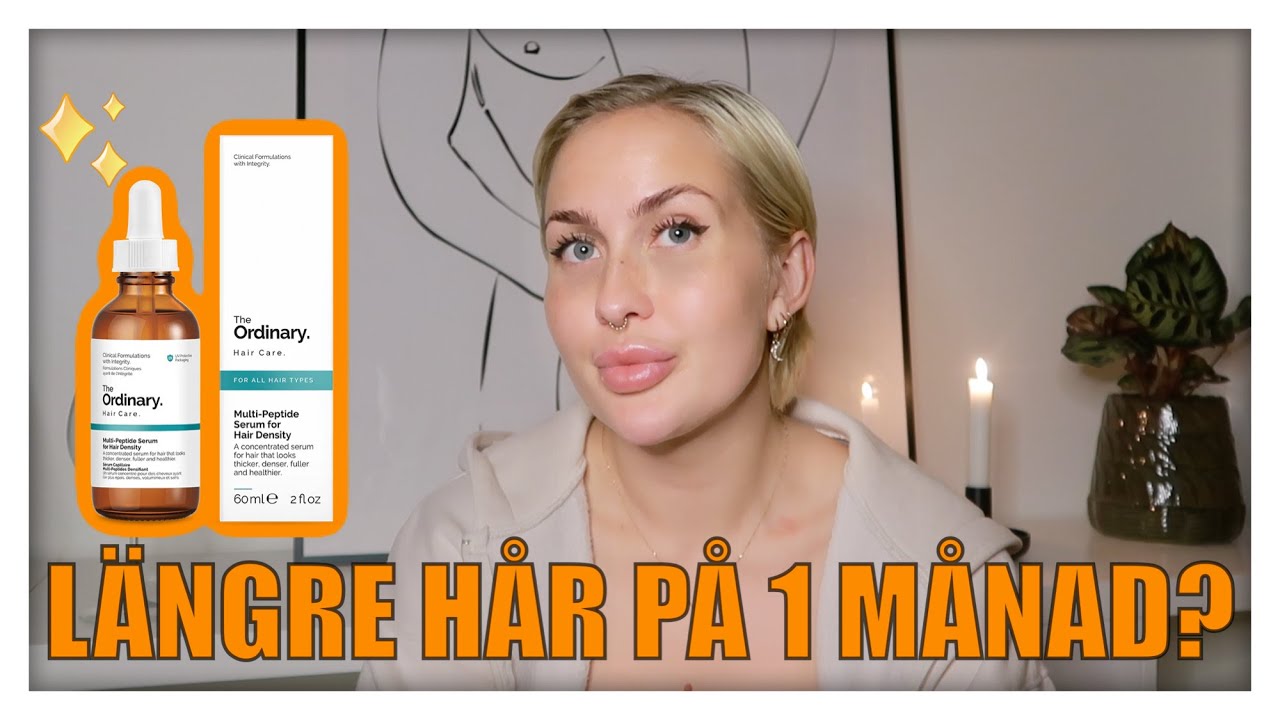 SJUKT RESULTAT FÖRE/EFTER BILDER - 1 MÅNAD MED HÅRSERUM FÖR LÄNGRE HÅR