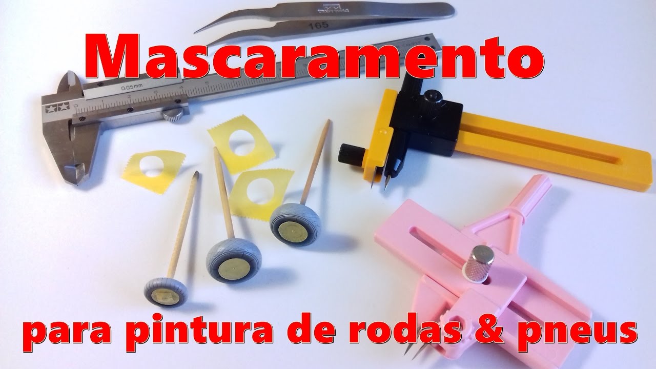 Tutorial Completo - Mascaramento para pintura de rodas e pneus - Plastimodelismo