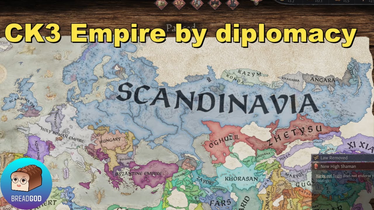 Огромная империя с помощью дипломатии за одну жизнь (без DLC)