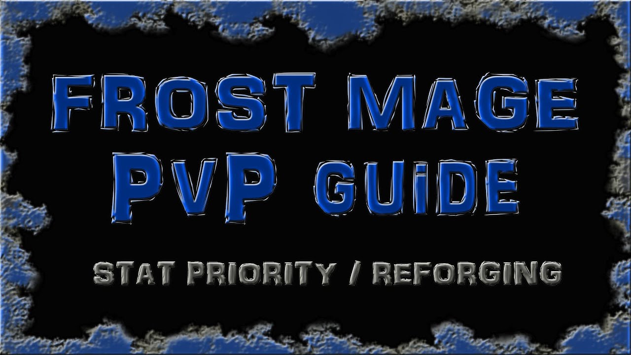 MAGE GUIDE PT 2 - STAT PRIORITY / REFORGING
