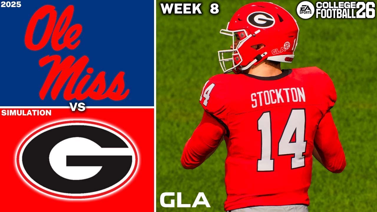 Georgia vs. Ole Miss | Week 8 Simulation | CFB 26 PS5 Gameplay