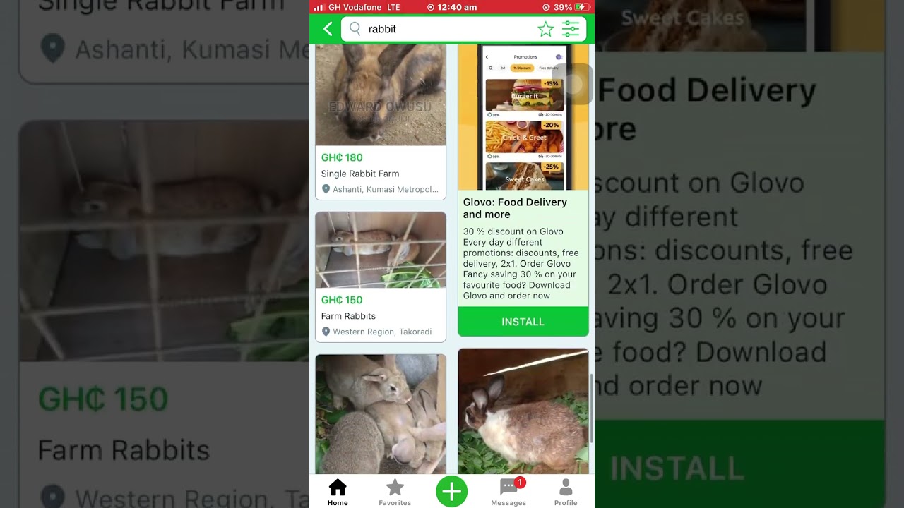 How to buy rabbits or other livestock animals at a lower price using an APPLICATION (Jiji.com.gh)