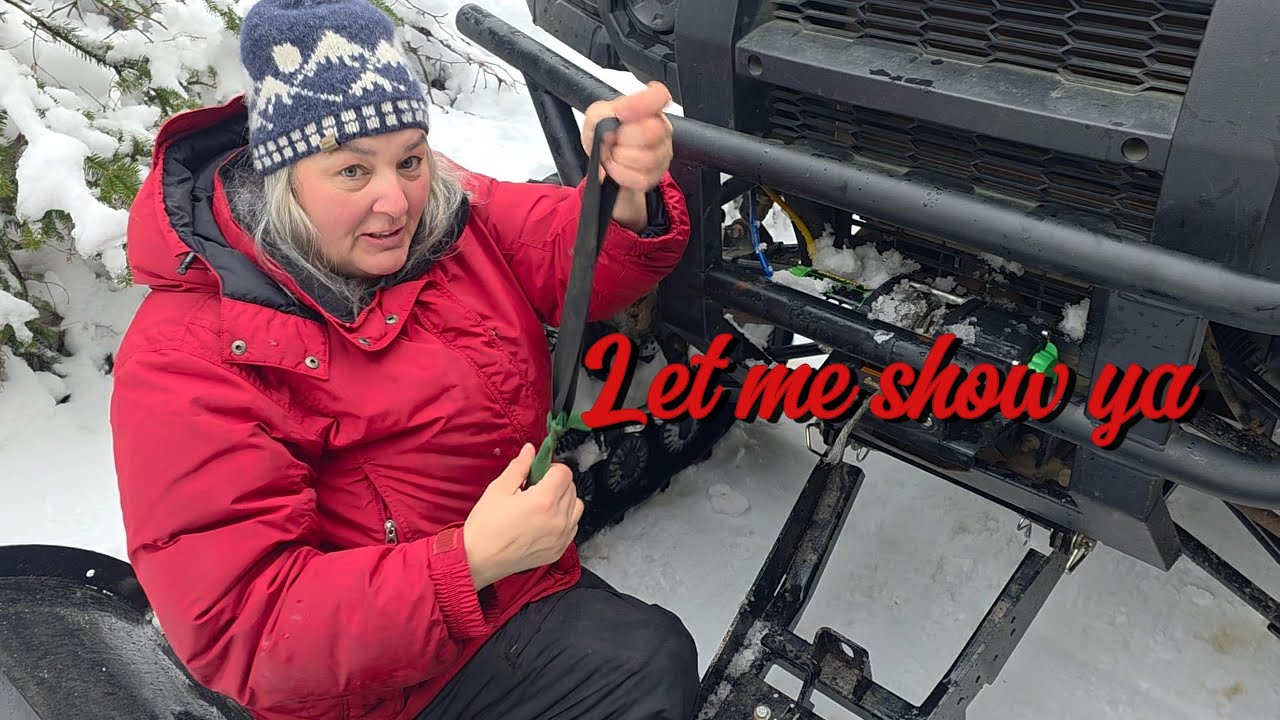 Зимние работы в автономном режиме, расчистка троп с помощью вездехода Mule SxS #ньюфаундлендскийл...