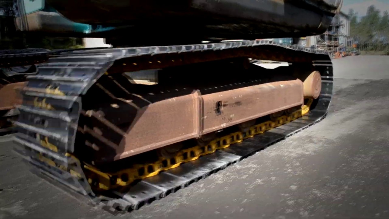 Kobelco SK60 Rubber Tracks Replaced to Steel Tracks