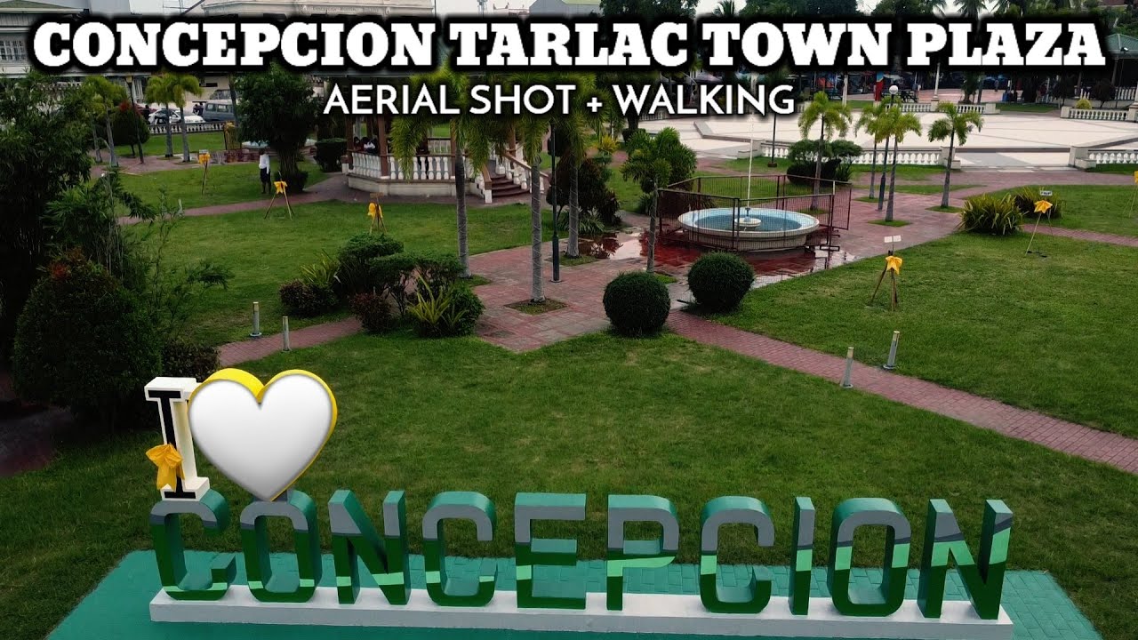Aerial shot + walking at Concepcion, Tarlac town plaza | Mocca Puno