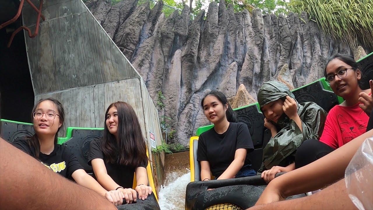 JURASSIC PARK RIDE 4K POV Universal Studios Singapore