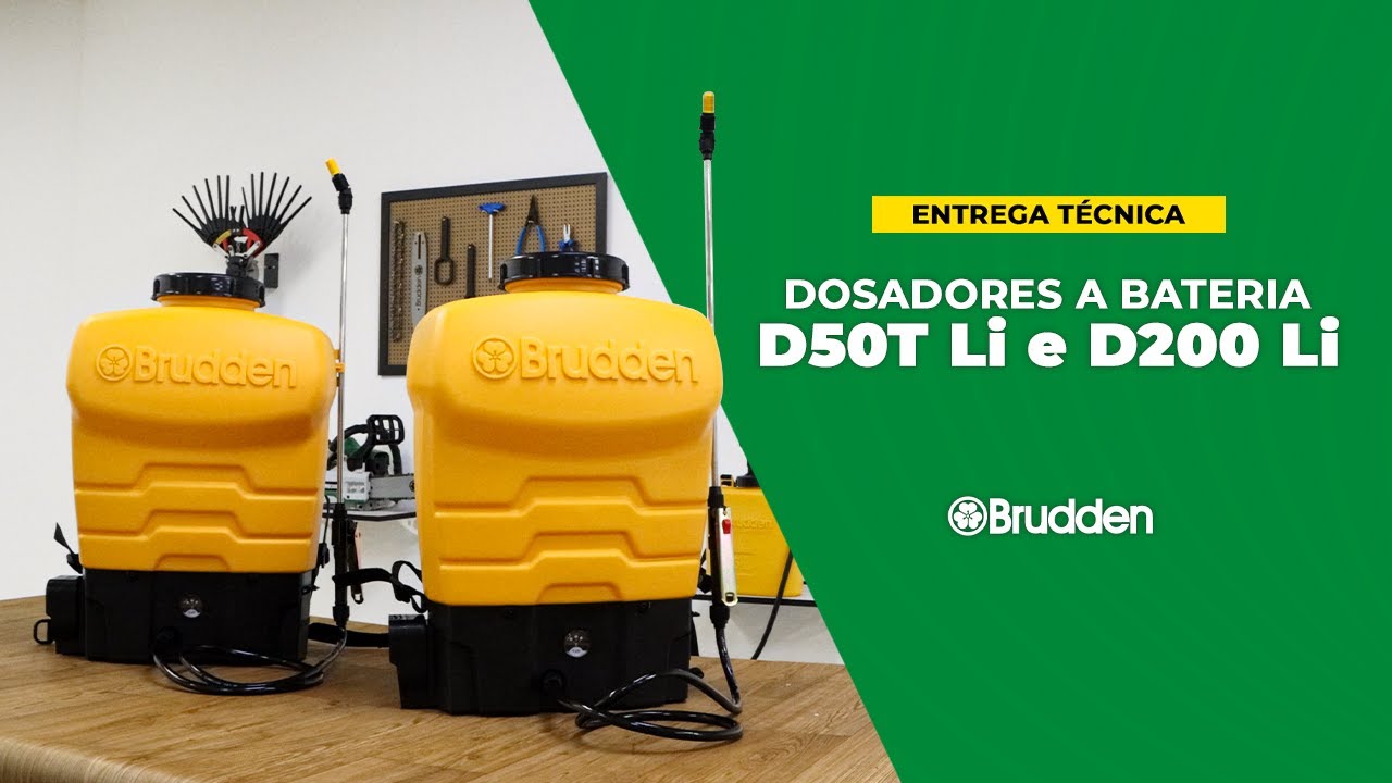 Dosadores Brudden a Bateria D50T Li e D200 Li - Entrega Técnica