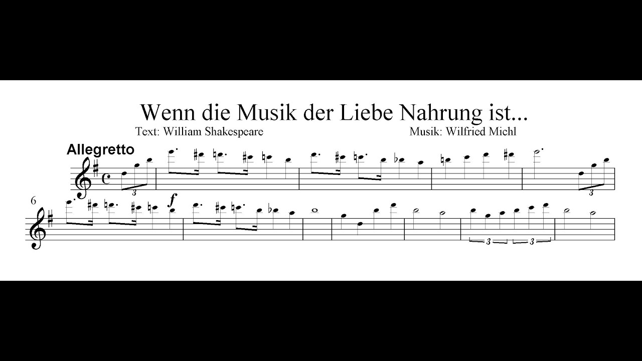 Wenn die Musik der Liebe Nahrung ist...
