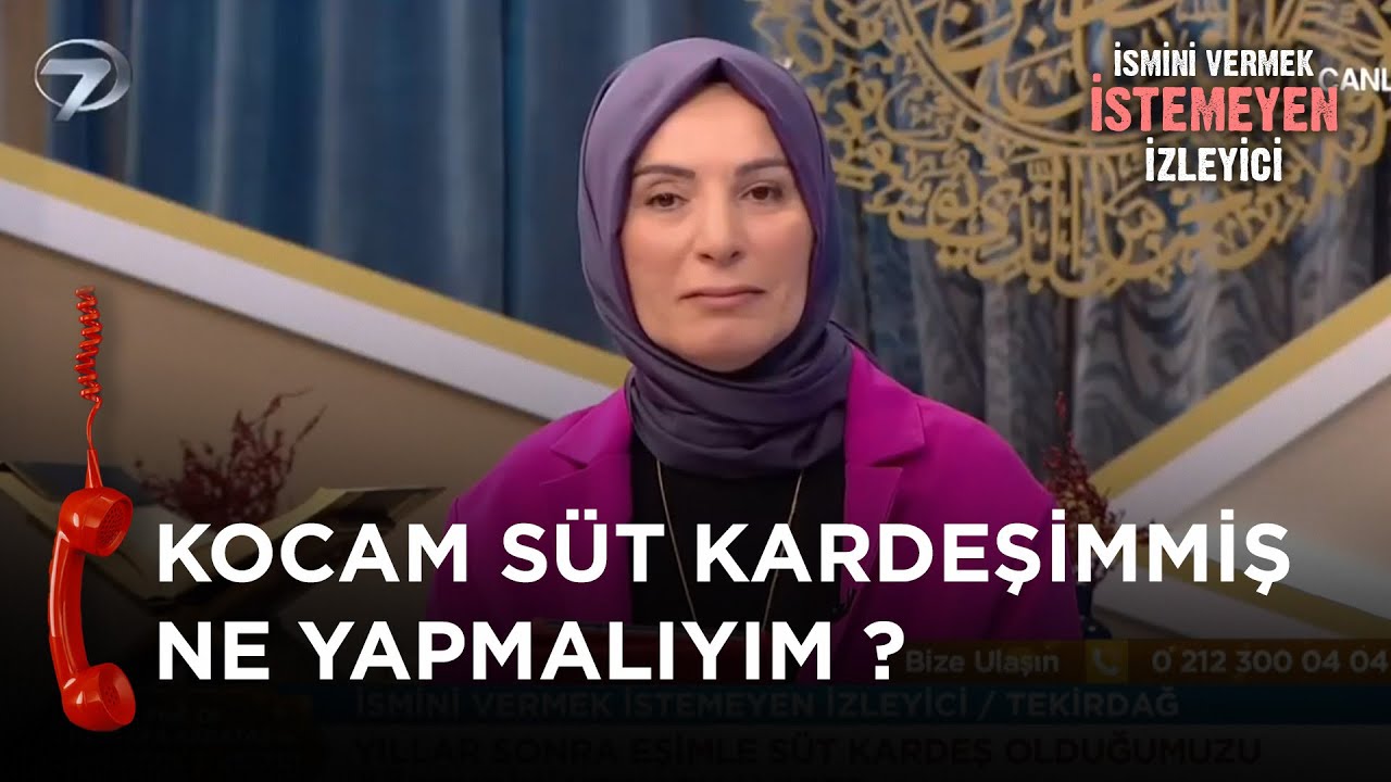 Eşimi Annem Emzirmiş Boşanmalı Mıyım ? - İsmini Vermek İstemeyen İzleyici