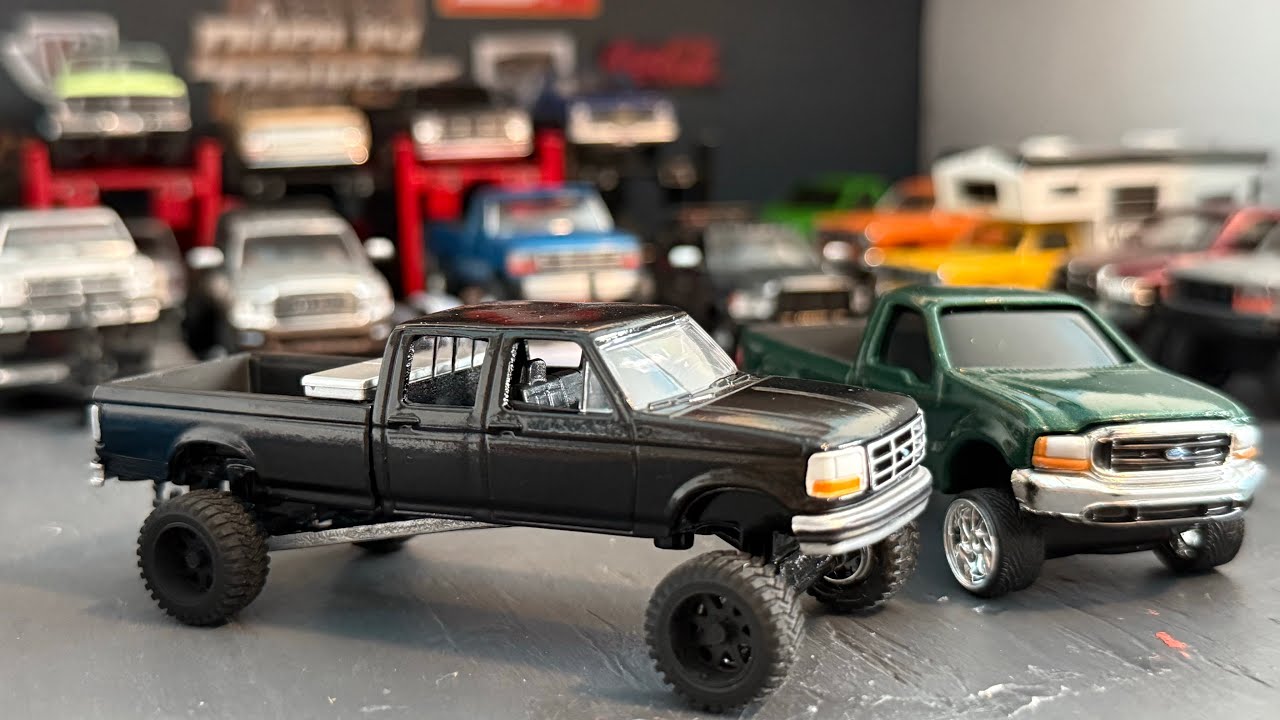 Custom 1/64 trucks pt15! Crew cab OBS!!