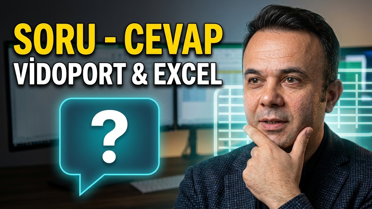 Üyelerimizin Soruları: Excel, Yapay Zeka, Vidoport hakkında sorular..