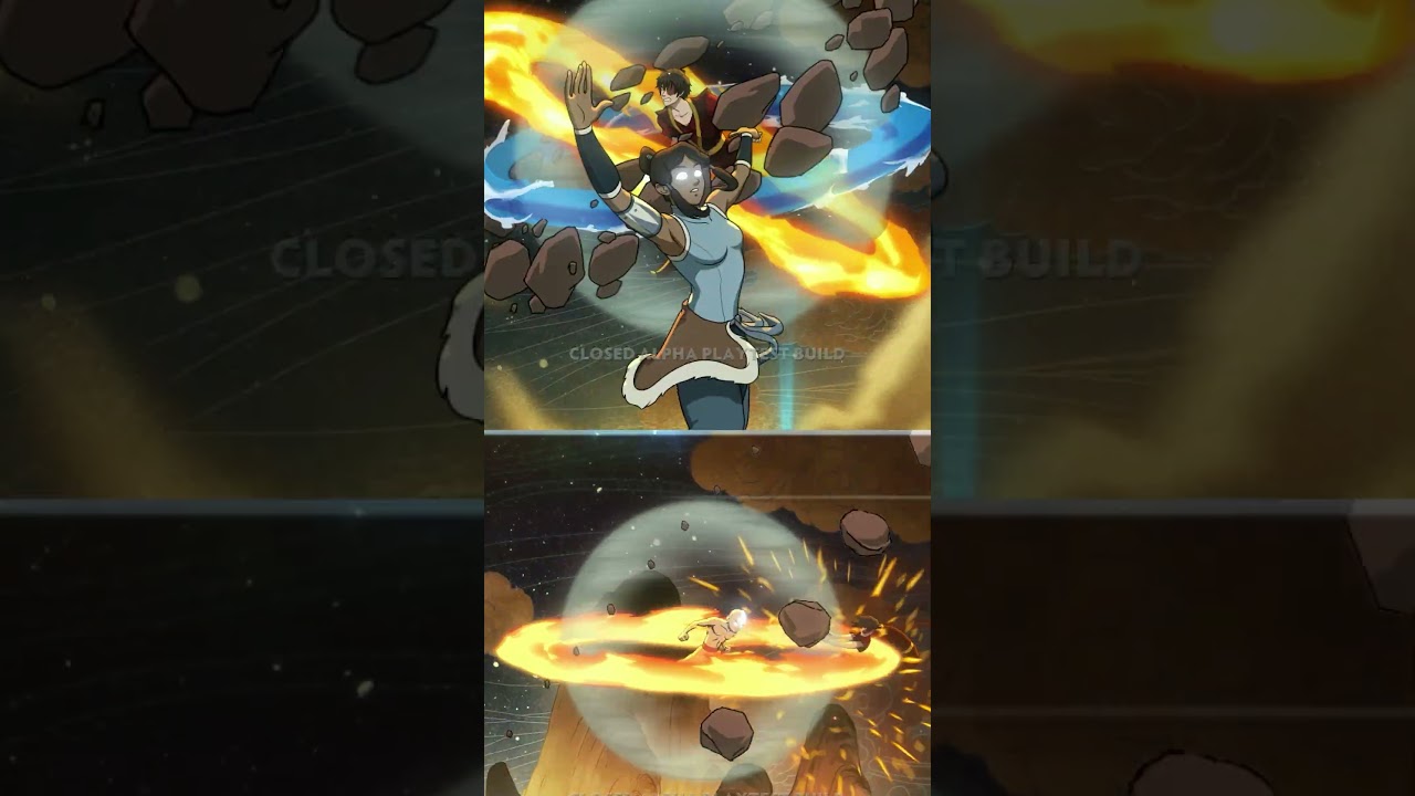 Aang Vs Korra Avatar State Supers  