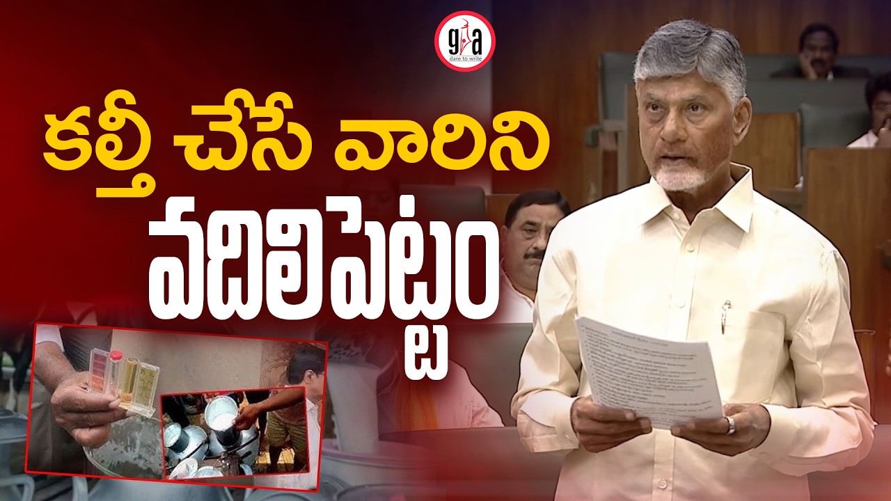 కల్తీ చేసే వారిని వదిలిపెట్టం : Chandrababu Naidu REACTS Over Rajahmundry Adulterated Milk Incident